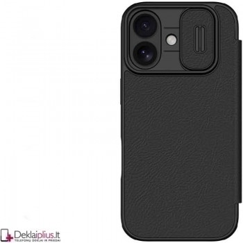Nillkin Qin Pro odinis atverčiamas dėklas - juodas (Apple Iphone 17) Nillkin Qin Pro odinis atverčiamas dėklas - juodas (Apple Iphone 17)
